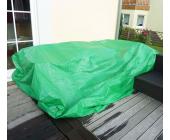 Abdeckplane Abdeckhaube Regenschutz für Garten-Garnituren, 300x185x70 cm, grün ~ Variantenangebot