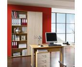 home24office Aktenregal Savia - 6 Ordnerhöhen - Buche Dekor