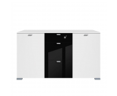 Arte M Sideboard Gallery - Weiß/Schwarz Hochglanz