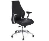 hjh OFFICE Bürostuhl / Chefsessel CARMINO 10 schwarz/elfenbein