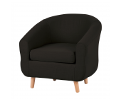 Fredriks Sessel Little - Webstoff Dunkelgrau