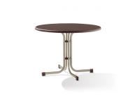 Sieger Boulevard-Klapptisch 100 cm Ø, champ./mocca