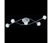 Reality/ Trio- Leuchten Deckenleuchte Deckenlampe, chrom, Kugel aus Glas mit Alugeflecht ~ 5 Kugeln