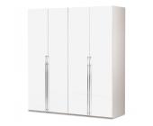 RED LIVING Kleiderschrank Barlee IV Weiß- Weiß 200