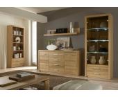 Innostyle Wohnwand Anbauwand Berry Kernbuche massiv II
