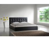 Interama Schwarzes Leder Bett M40 Doppelbetten 160x200