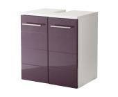 HELD MOBEL Waschbeckenunterschrank »Porto«, weiß/aubergine