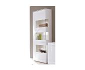 Standvitrine, Höhe 208 cm, weiß-weiß, Türanschlag links