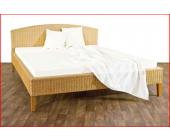 Rattanbett Doppelbett R07, honig ~ Variantenangebot