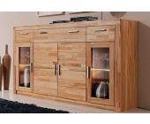 Heine Highboard, Breite 181 cm, Höhe 107 cm, kernbuchefarben, Mit Aufbauservice