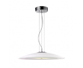 Esto Pendelleuchte Glow - verschiedene Farben ("Glow" Pendelleuchte - Stahl gebürstet, Glas mit Streifendekor)