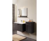 PARISOT meubles Badmöbel Set Miria MDF Anthrazit Hochglanz lackiert