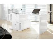 Kare Design White Club Snake Schreibtisch weiß hochglänzend