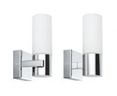 Paulmann Wandleuchten GEMINI 2xE14 40W chrom/satin 703.54