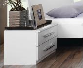 DeLife Nachtkonsole Performance 50x40 cm Weiss Nachttisch Nachtschrank