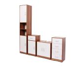 Garnitur N63, Hochschrank + 2x Schrank 40x30x80 + Waschbeckenunterschrank