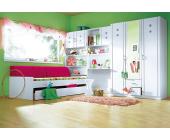 RAUCH Jugendzimmer-Set, rauch (4-tlg.), weiß, 3-trg. Kleiderschrank