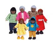 HAPE TOYS Moderne Puppen - Familie fürs Puppenhaus, dunkelhäutig, Hape (6t