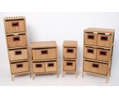 Standregal Regal Kommode Schrank aus Bambusholz ~ Variantenangebot