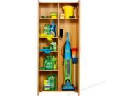 Wellemöbel Putzmittelschrank Wellemöbel WRW5+ buche,Mehrzweckschrank, 80 x 183 x 38,1cm