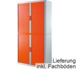 Paperflow Aktenschrank Paperflow easy Office,110x204x41,5cm, weiß/orange