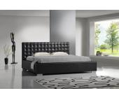 Interama Schwarzes Lederbett M42 Polsterbetten 160x200