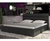 DeLife Polsterbett Tyron 180x200cm Schwarz Schlafzimmermöbel Bett 180cm