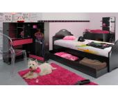 PARISOT meubles Kinderzimmer Jugendzimmer 6-tlg. Madeleine 6 Schwarz Himbeer