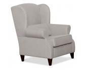 AMORE DI CASA Ohrensessel Oxford Beige-Grau