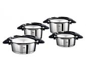 Fissler SET: Kochgeschirrset, Fissler, »Intensa«, schwarz (4tlg.)