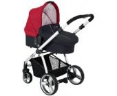 knorr-baby Kombi Kinderwagen Alu Monaco hot-red