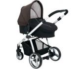 knorr-baby Kombi Kinderwagen Alu Monaco choco-azur