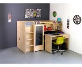 PARISOT meubles Hochbett John Dekor Baltic Eiche