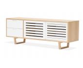 STUDIO COPENHAGEN Sideboard Loke Eiche-Weiß