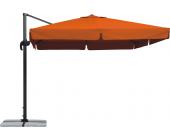 Schneider Rund. Ampelschirm Rhodos quadrat. 300 x 300 cm Farbe terracotta