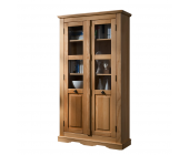 Natura Classico Vitrinenschrank Bahama - Kiefer Massivholz - Honigfarben - Vitrinenschrank Bahama - Kiefer Massivholz - Honigfarben
