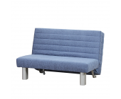 TopDesign Schlafcouch Titus - Stoff - Blau - Breite: 120 cm