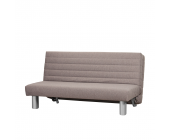 TopDesign Schlafcouch Merkur - Webstoff - Grau - Breite: 120 cm