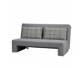 TopDesign Schlafcouch Hohenzollern - Webstoff - Grau - Breite: 120 cm