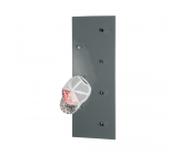 Tollhaus Wandgarderobe Grappa - MDF/Stahl - Grau Hochglanz/verchromt