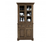 Möbel Exclusive Vitrinenschrank Fleetwood - Teak Massivholz Recycled - Unbehandelt