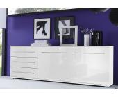 Sideboard, weiß Lack, mit Aufstellservice