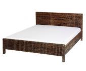 Heine Rattan-Bett Heine, dunkelbraun, Breite ca. 180 cm...