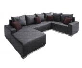 SIT&MORE: Wohnlandschaft, Struktur, Recamiere links, ohne Federkern