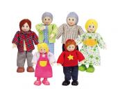 HAPE TOYS Moderne Puppen - Familie fürs Puppenhaus, hellhäutig, Hape (6tlg