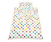 Pinolino Kinderbettwäsche Dots - Kopf- & Bettbezug - Bunt
