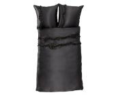 bonprix Bettwäsche "Tabatha", 3-tlg., 2x 65/65cm + 1x 200/220cm, Satin bonprix (schwarz)