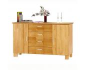 Monaco Sideboard Matthew - Kiefer massiv, Buche dekor
