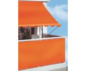 Balkonumspannung, Meterware, uni orange, uni orange, Höhe 90 cm