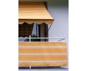 Balkonumspannung, Meterware, orange-beige, orange-beige, Höhe 75 cm